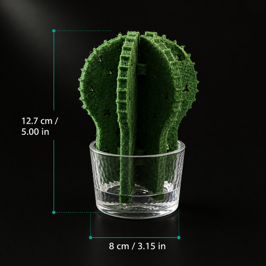 Cactus Terrarium Humidifier | Passive Moisture Support for Reptile Habitats