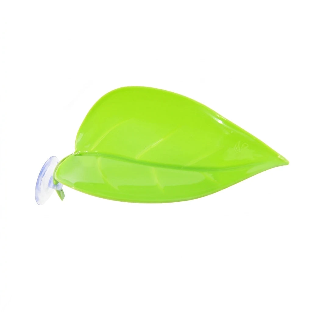 Reptile Hammock with Artificial Plant | Suction Cup Resting Platform for Geckos & Lizards