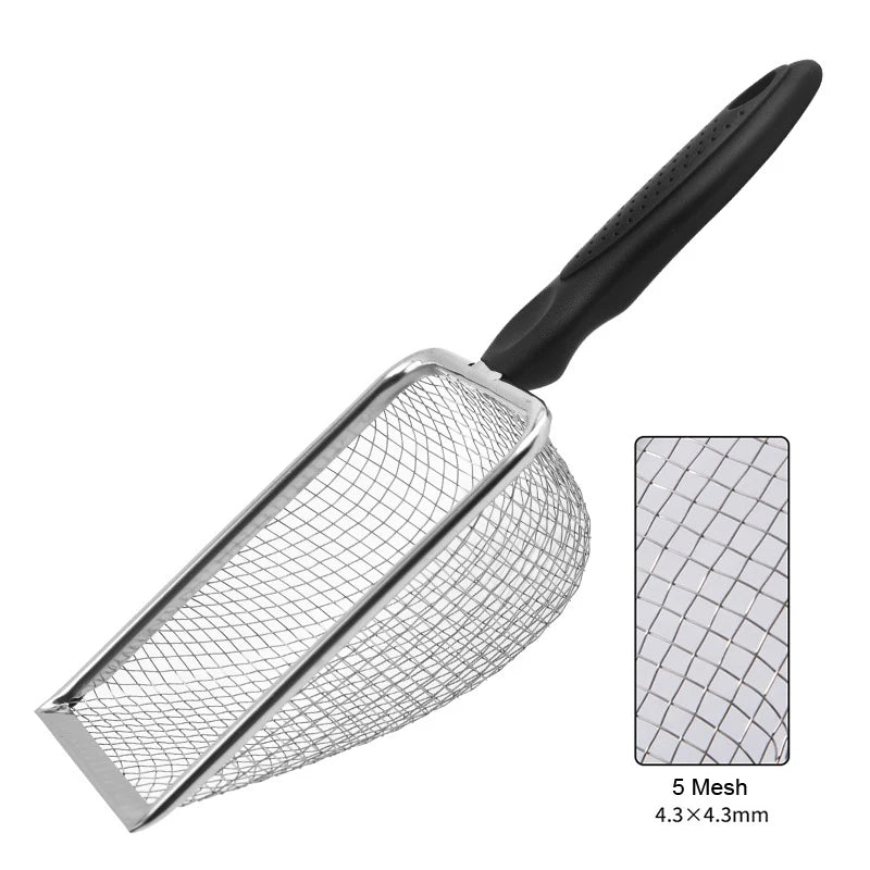 【S】Pet Cleaning Tools Stainless Steel Feces Shovel Net Cat Litter Shovel Reptiles Lizard Sand Shovel Mesh Screen Fecal