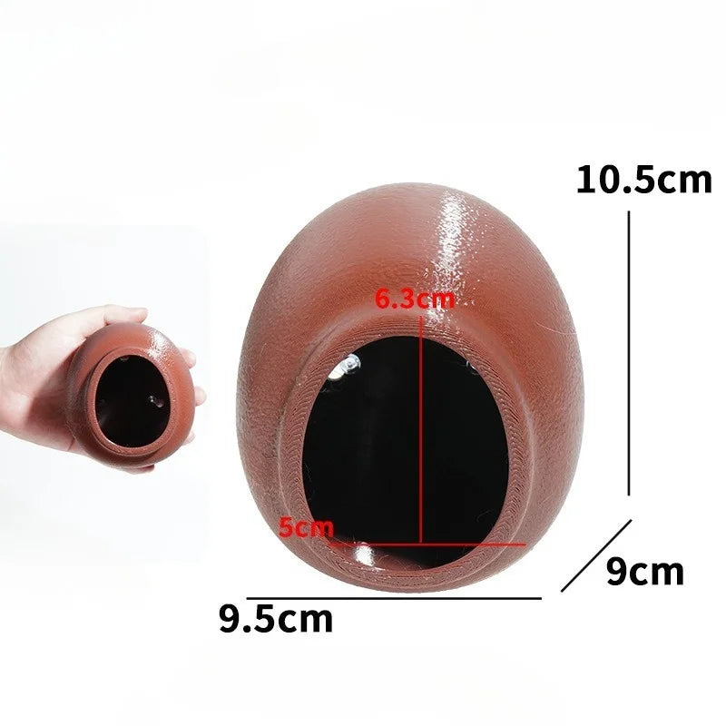 Reptile Hideouts Egg Cave with Suction Cups for Gecko Tree Frog Tarantula Spider Climbing Habitat Terrarium Décor