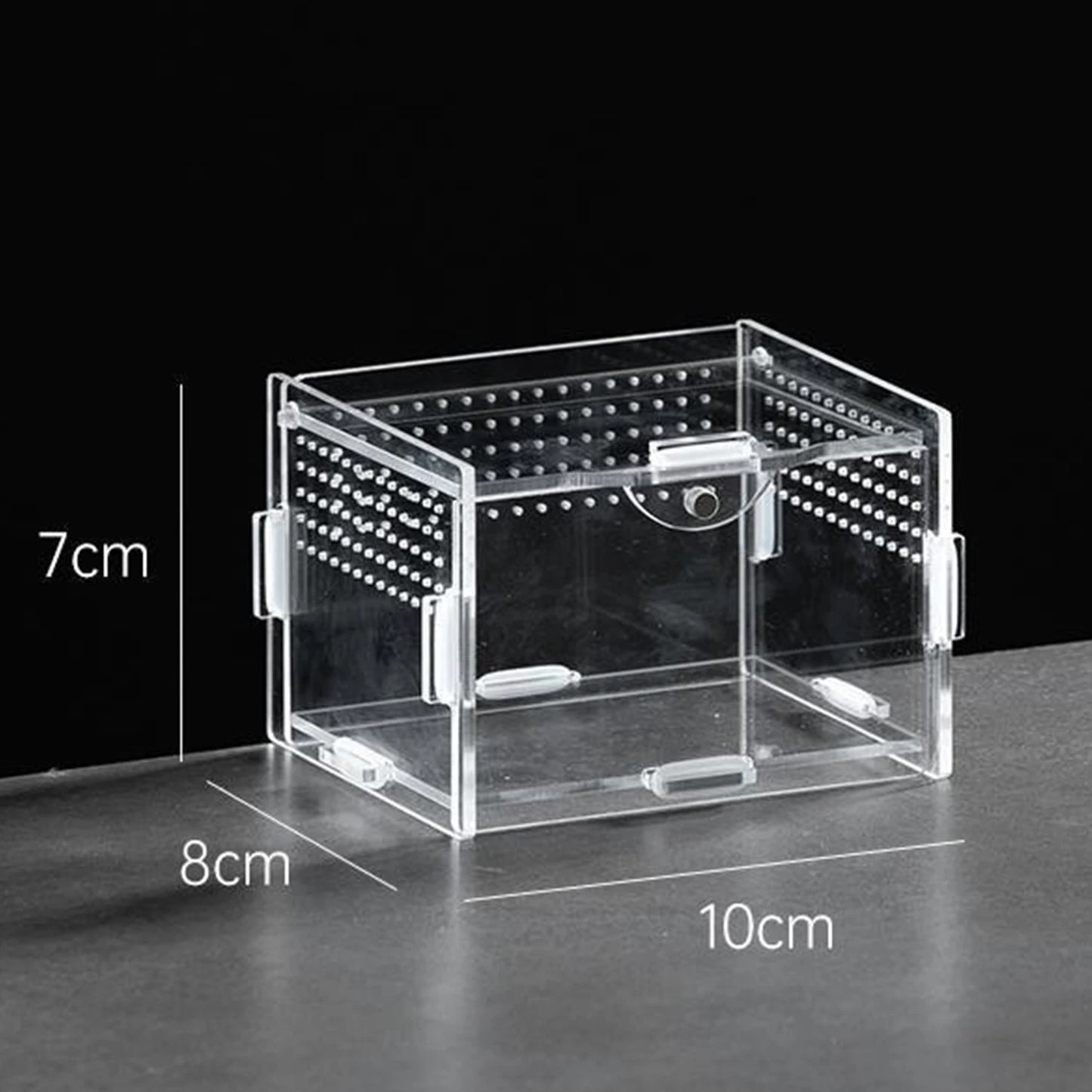 Acrylic Reptile Terrarium | Clear Ventilated Enclosure for Geckos & Spiders