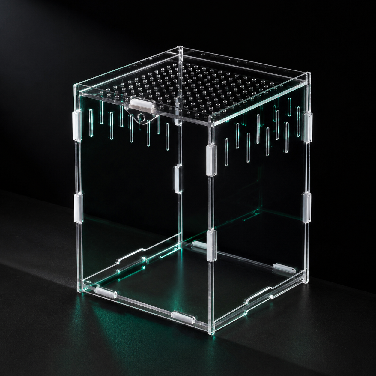 Acrylic Reptile Terrarium | Clear Ventilated Enclosure for Geckos & Spiders