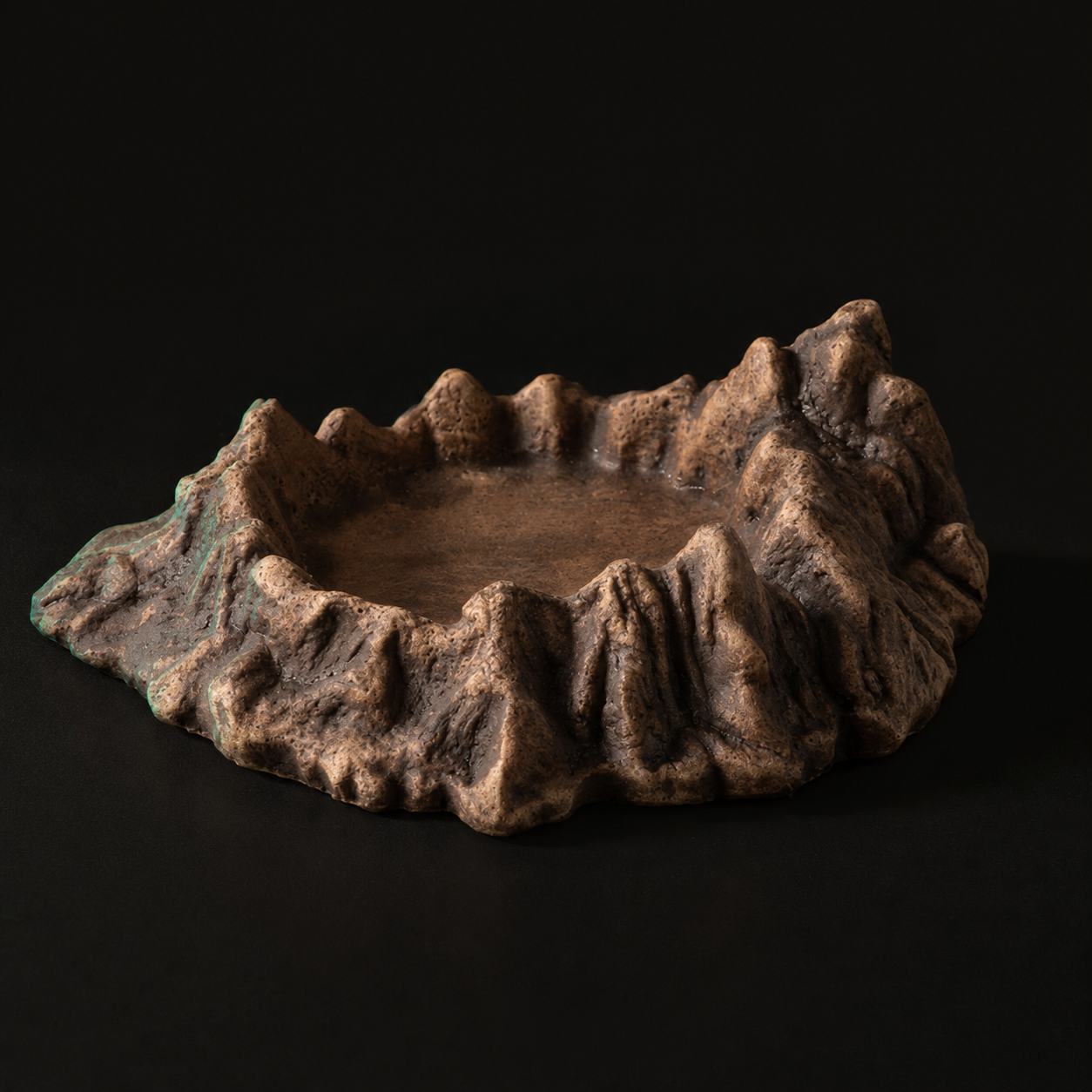 Terrain Log Bowl | Naturalistic Food & Water Dish for Lizards, Geckos & Snakes