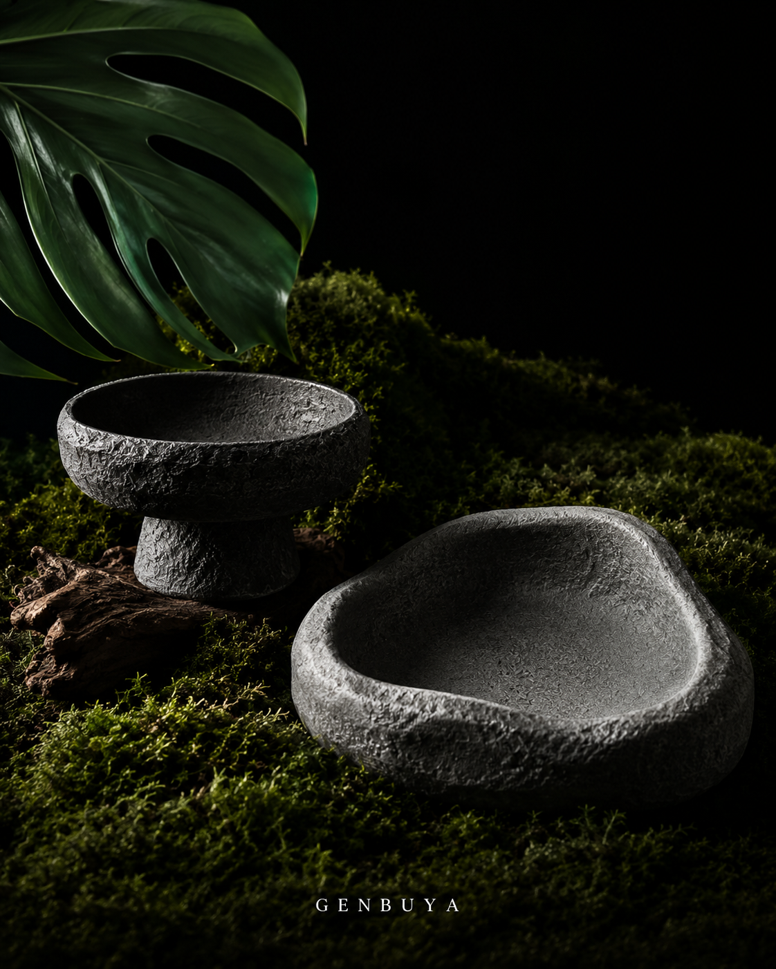 Terrain Log Bowl | Naturalistic Food & Water Dish for Lizards, Geckos & Snakes
