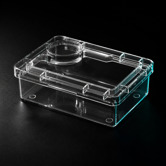 Clear Escape-Proof Feeder & Water Dish | Live Feeder Containment for Lizards & Geckos
