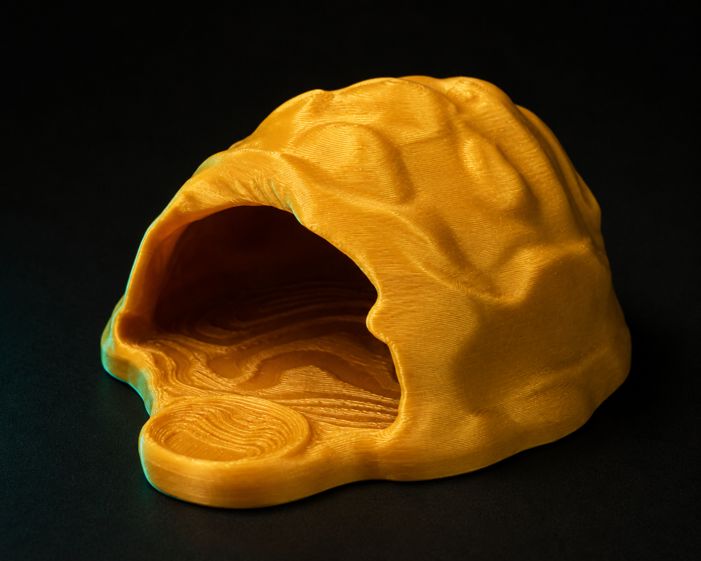 Reptile Hideout Cave | Secure PETG Shelter for Geckos, Snakes & Small Reptiles