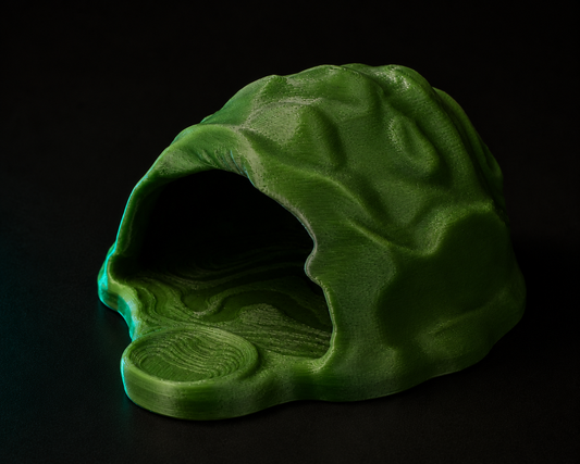Reptile Hideout Cave | Secure PETG Shelter for Geckos, Snakes & Small Reptiles