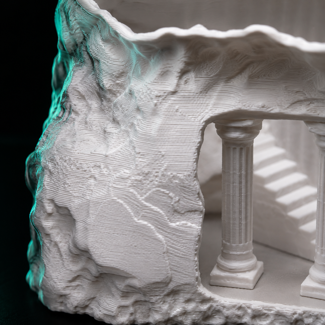 Terrarium Archway Hideout | Sculpted Multi-Level Shelter for Reptiles