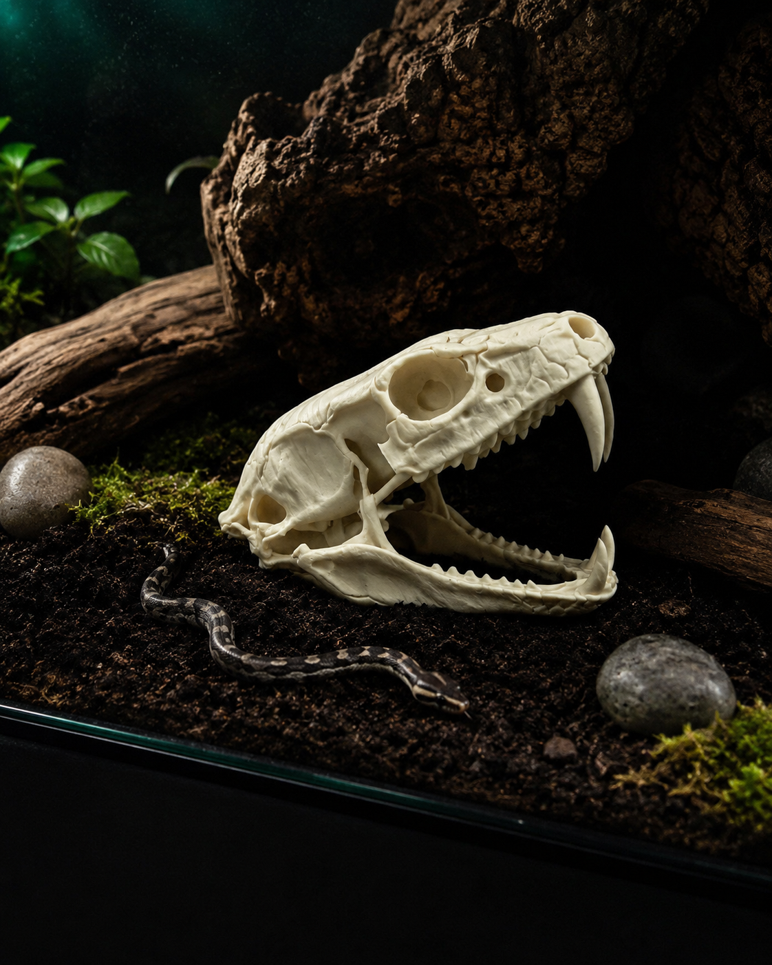 Reptile Skull Hide | 3D Printed Shelter for Snakes and Small Reptiles
