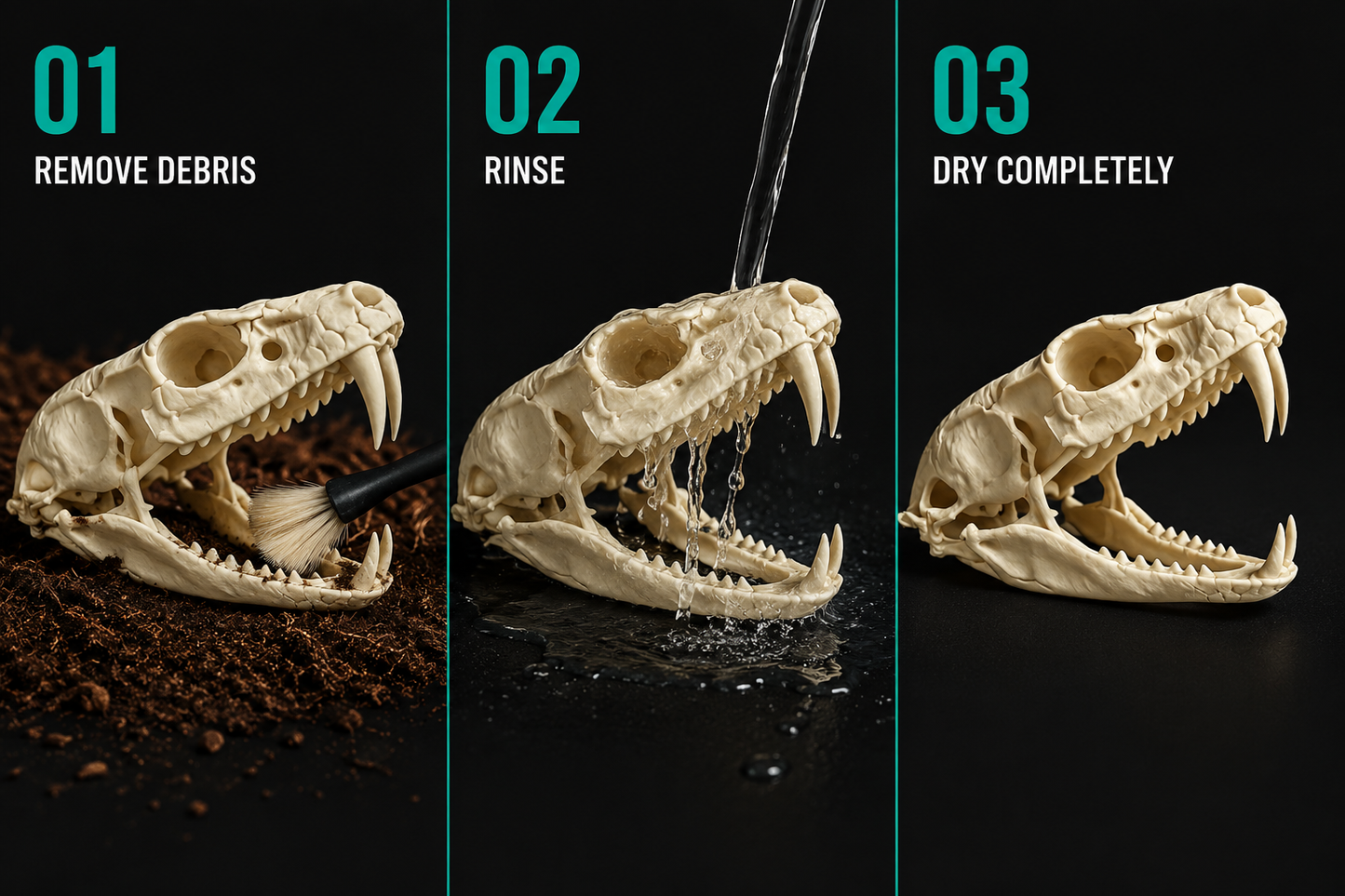 Reptile Skull Hide | 3D Printed Shelter for Snakes and Small Reptiles