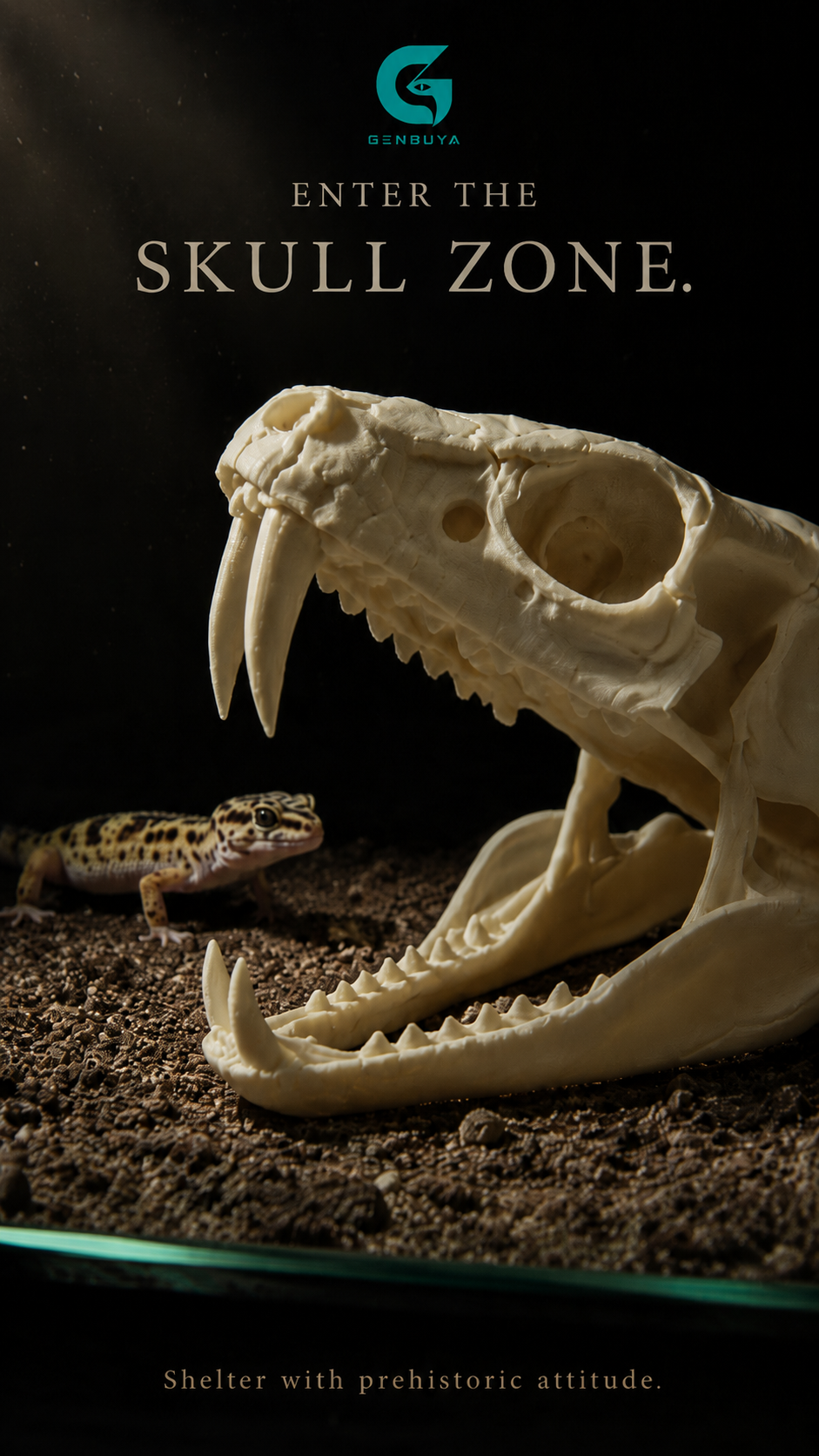 Reptile Skull Hide | 3D Printed Shelter for Snakes and Small Reptiles