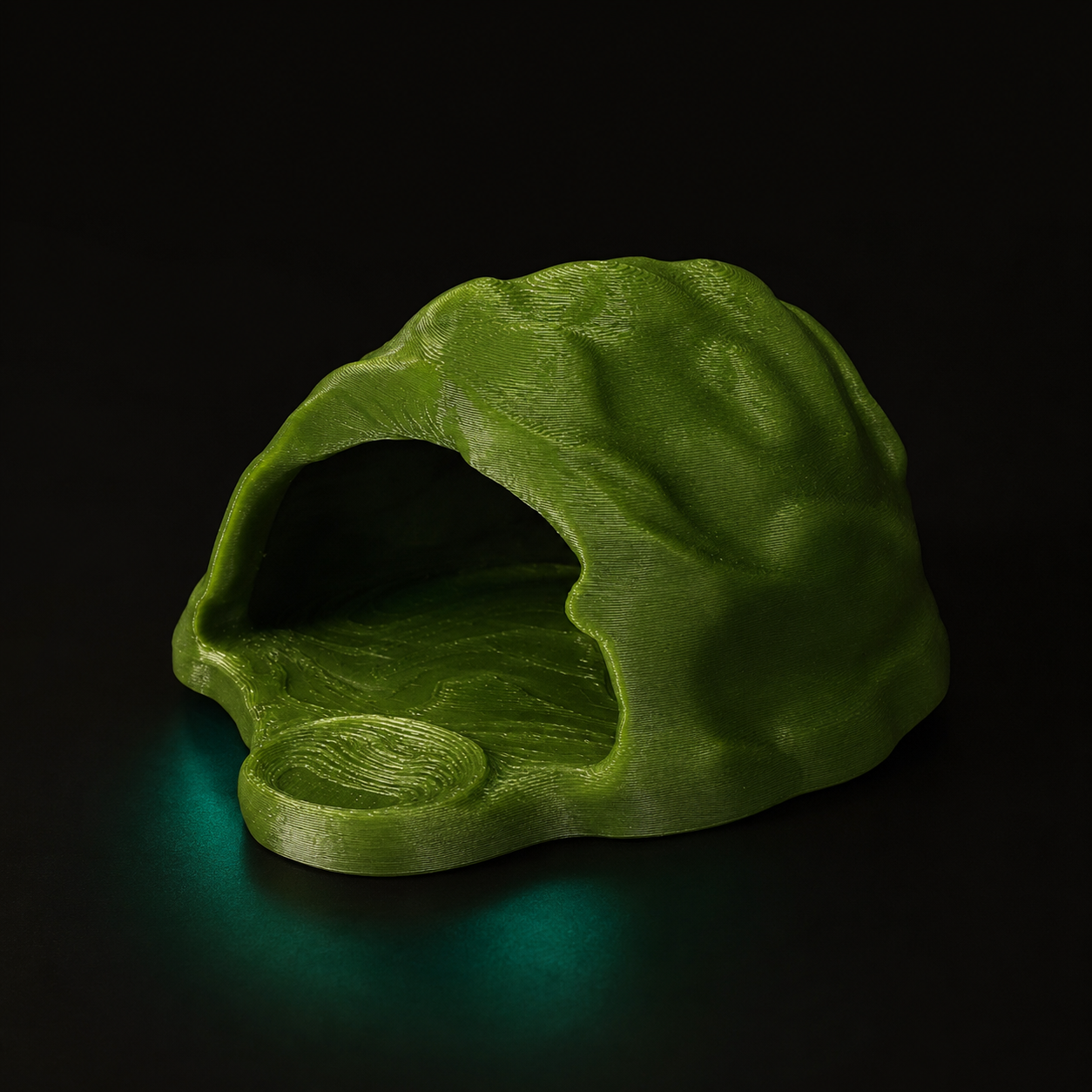 Mini Reptile Hideout | Compact PETG Shelter for Small Terrariums