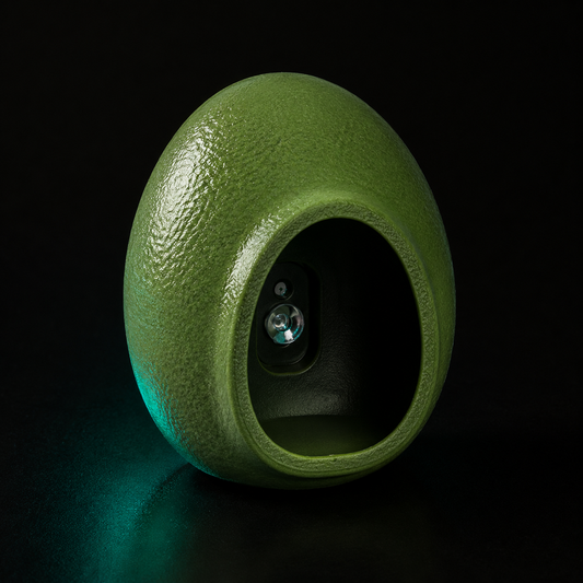 Wall-Mounted Egg Reptile Hide | Suction Cup Shelter for Arboreal Terrariums