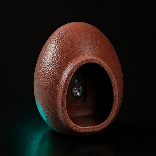 Wall-Mounted Egg Reptile Hide | Suction Cup Shelter for Arboreal Terrariums