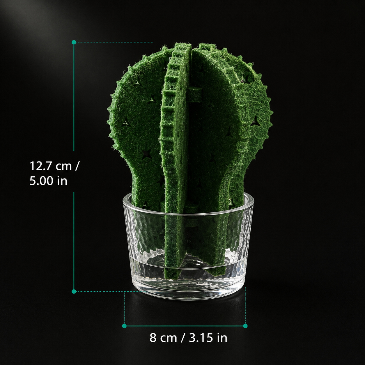 Cactus Terrarium Humidifier | Passive Moisture Support for Reptile Habitats