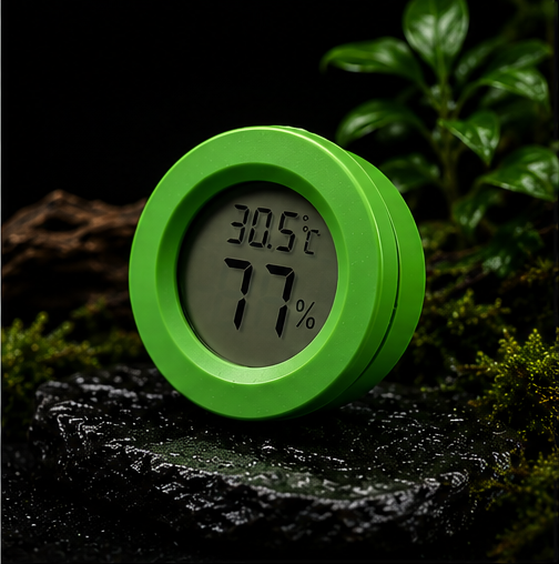 Digital Reptile Thermometer & Hygrometer | LCD Temperature & Humidity Monitor