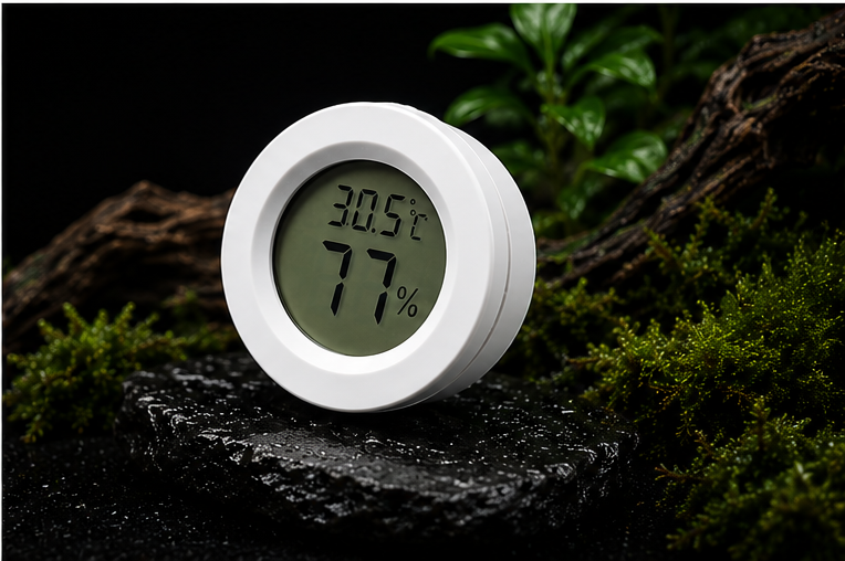 Digital Reptile Thermometer & Hygrometer | LCD Temperature & Humidity Monitor