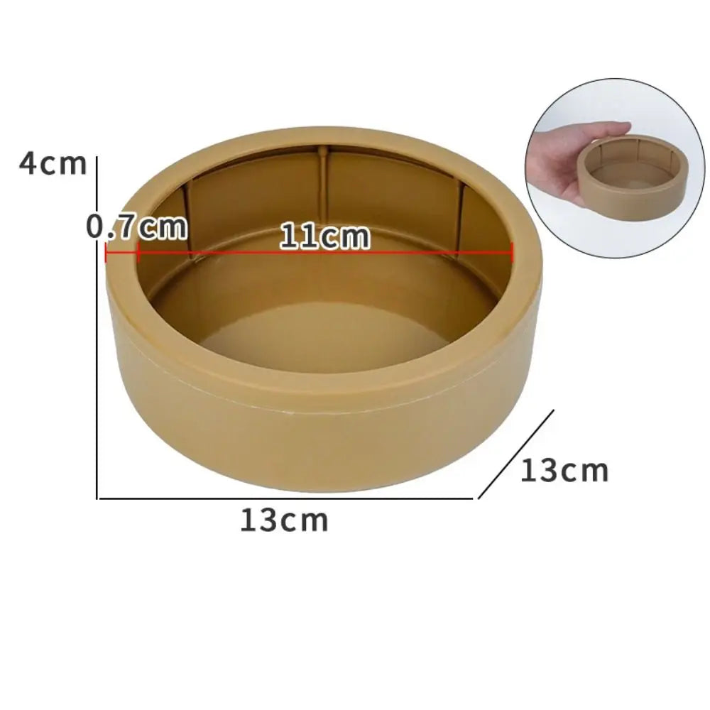 Portable Escape-Proof Reptile Food Dish Non-Tip Multi-purpose Worm Water Dish Compact Mealworm Feeder Cups Lizards Compact