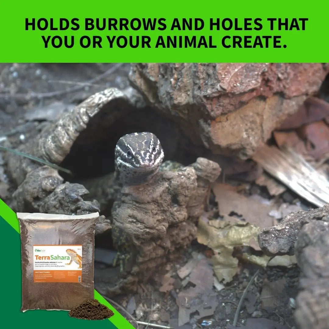Bioactive Reptile Substrate 6qt for Desert Terrariums, Bearded Dragons, Leopard Geckos, Sand Boas