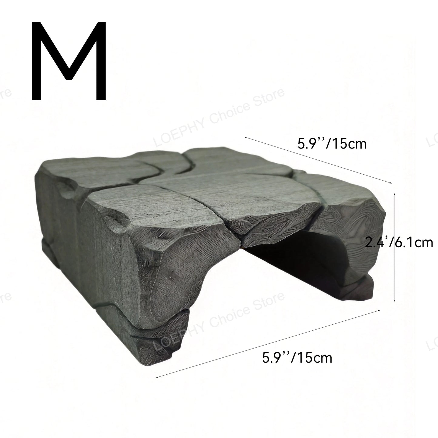 Stone Style Reptile Hideout Stone Reptile Rock Hide Cave Texture  Shelter Food Safe PETG Cave for Gecko, Turtle & Small Reptiles