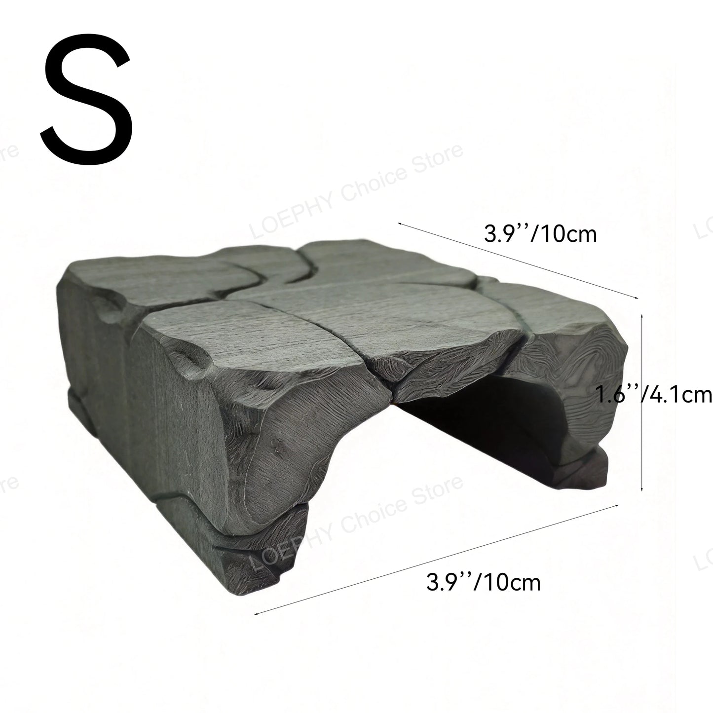 Stone Style Reptile Hideout Stone Reptile Rock Hide Cave Texture  Shelter Food Safe PETG Cave for Gecko, Turtle & Small Reptiles