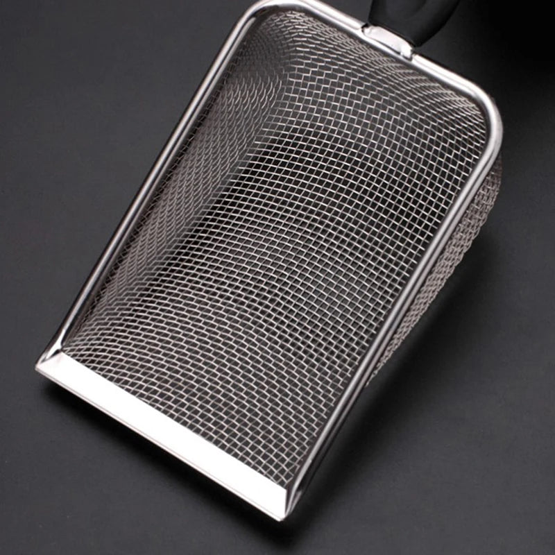 【S】Pet Cleaning Tools Stainless Steel Feces Shovel Net Cat Litter Shovel Reptiles Lizard Sand Shovel Mesh Screen Fecal