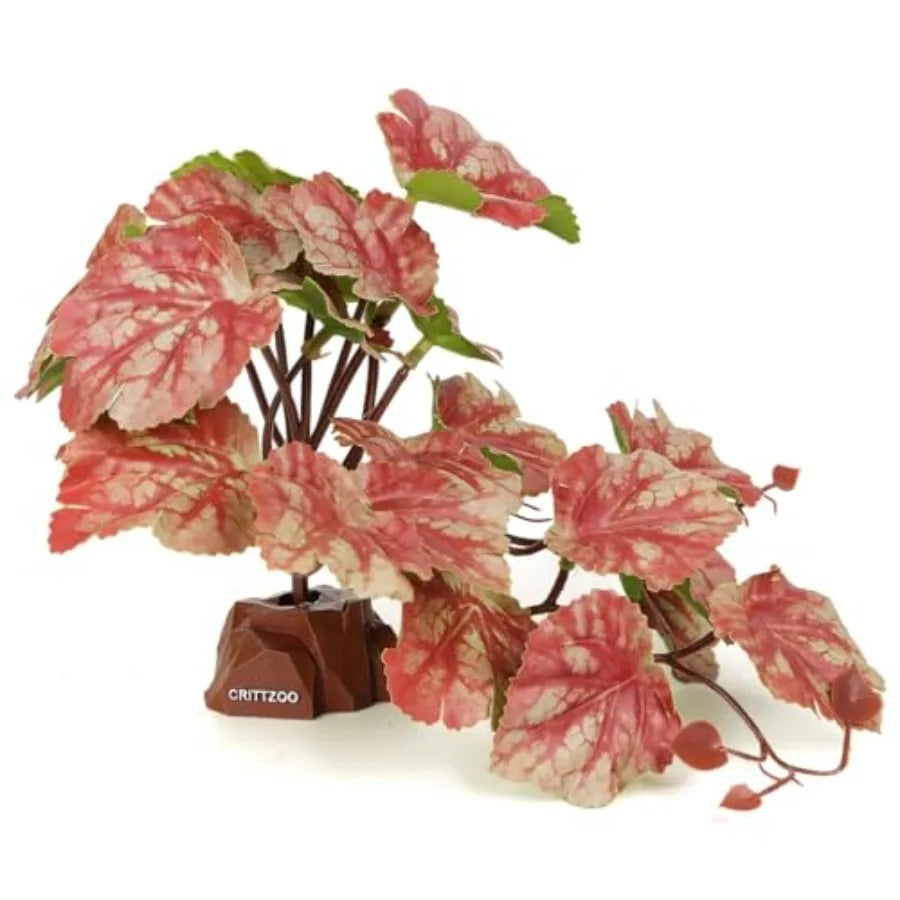 Reptile Fake Plants for Terrarium Decor, Snake Tank Accessories for Leopard Gecko Ball Python Bearded Dragon Crested Gecko Tort