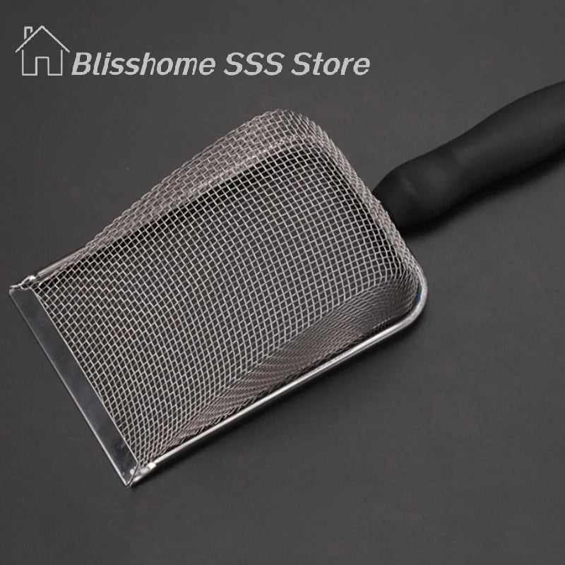 【S】Pet Cleaning Tools Stainless Steel Feces Shovel Net Cat Litter Shovel Reptiles Lizard Sand Shovel Mesh Screen Fecal