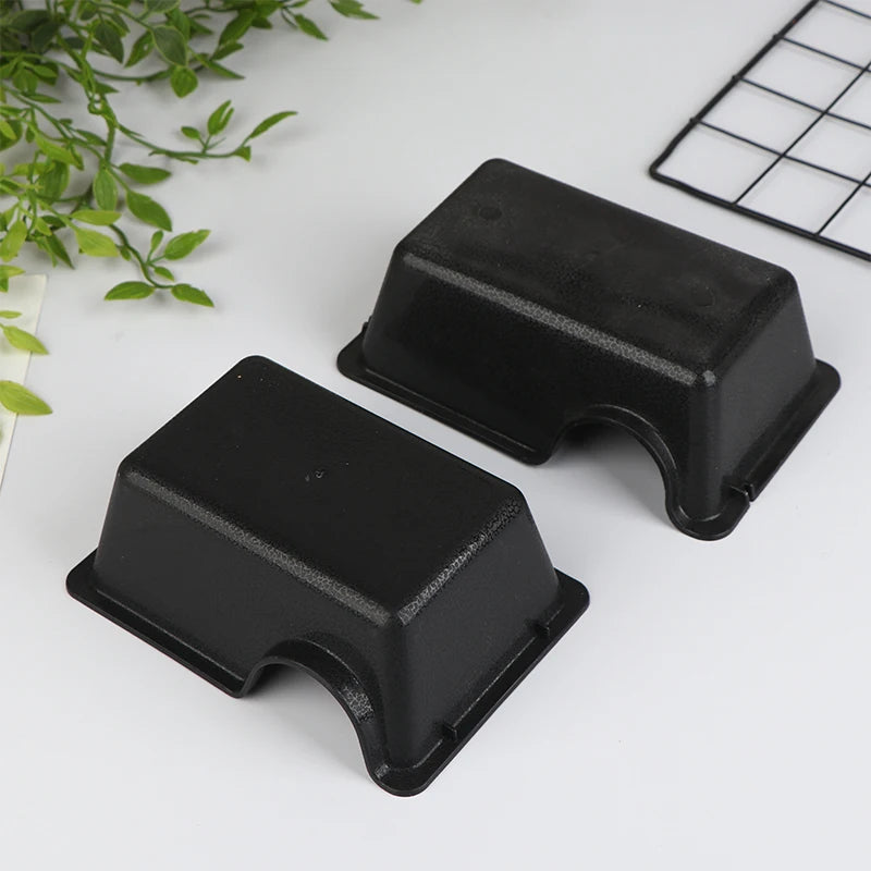 ▶1Pcs Reptile Hide Box Small Animal Hideaway Reptile Enclosure Black Ventilation Hiding Cave For Gecko Snake Spider Lizard
