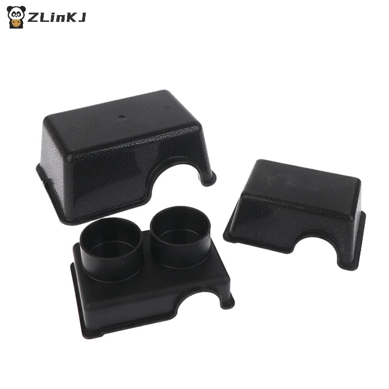 ▶1Pcs Reptile Hide Box Small Animal Hideaway Reptile Enclosure Black Ventilation Hiding Cave For Gecko Snake Spider Lizard