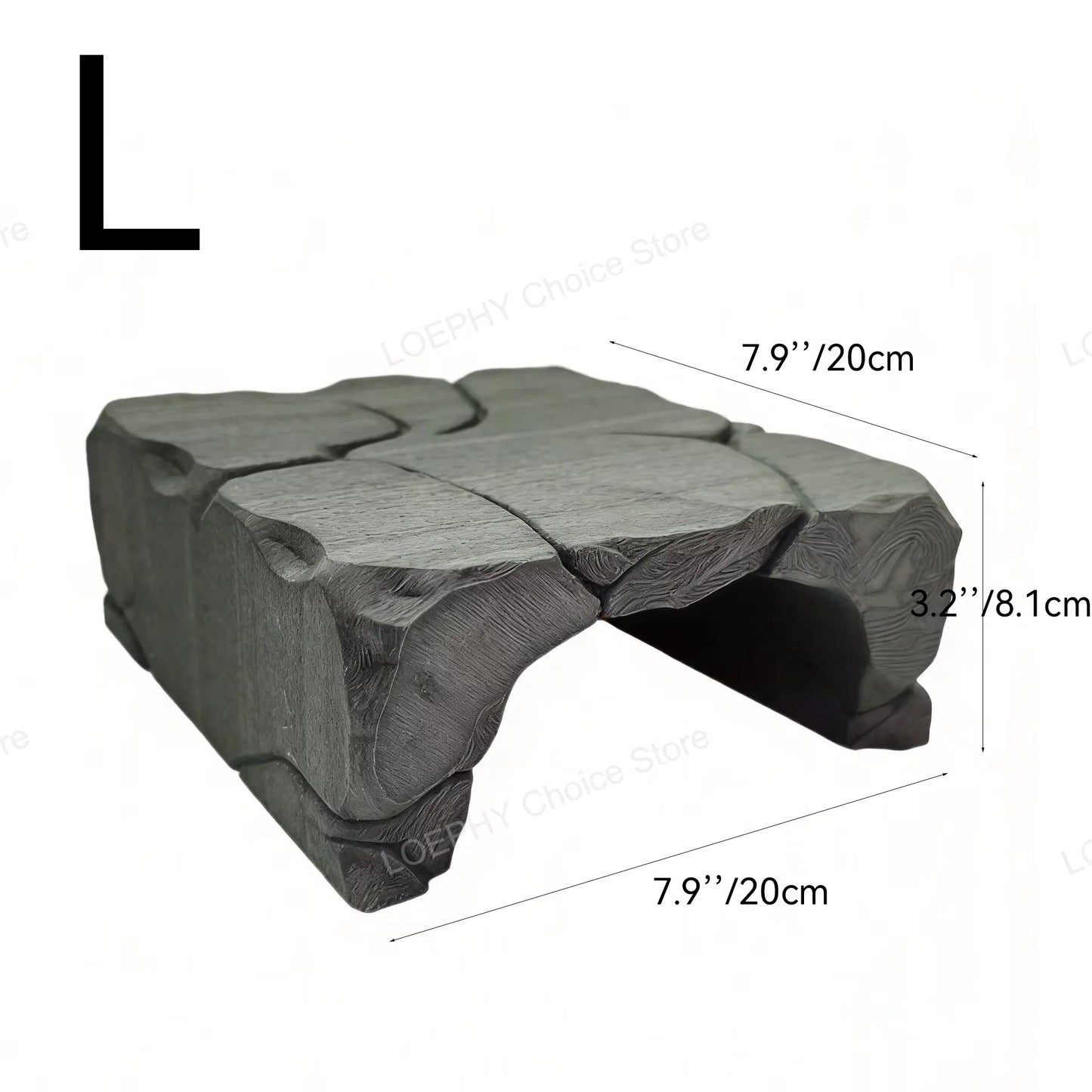 Stone Style Reptile Hideout Stone Reptile Rock Hide Cave Texture  Shelter Food Safe PETG Cave for Gecko, Turtle & Small Reptiles