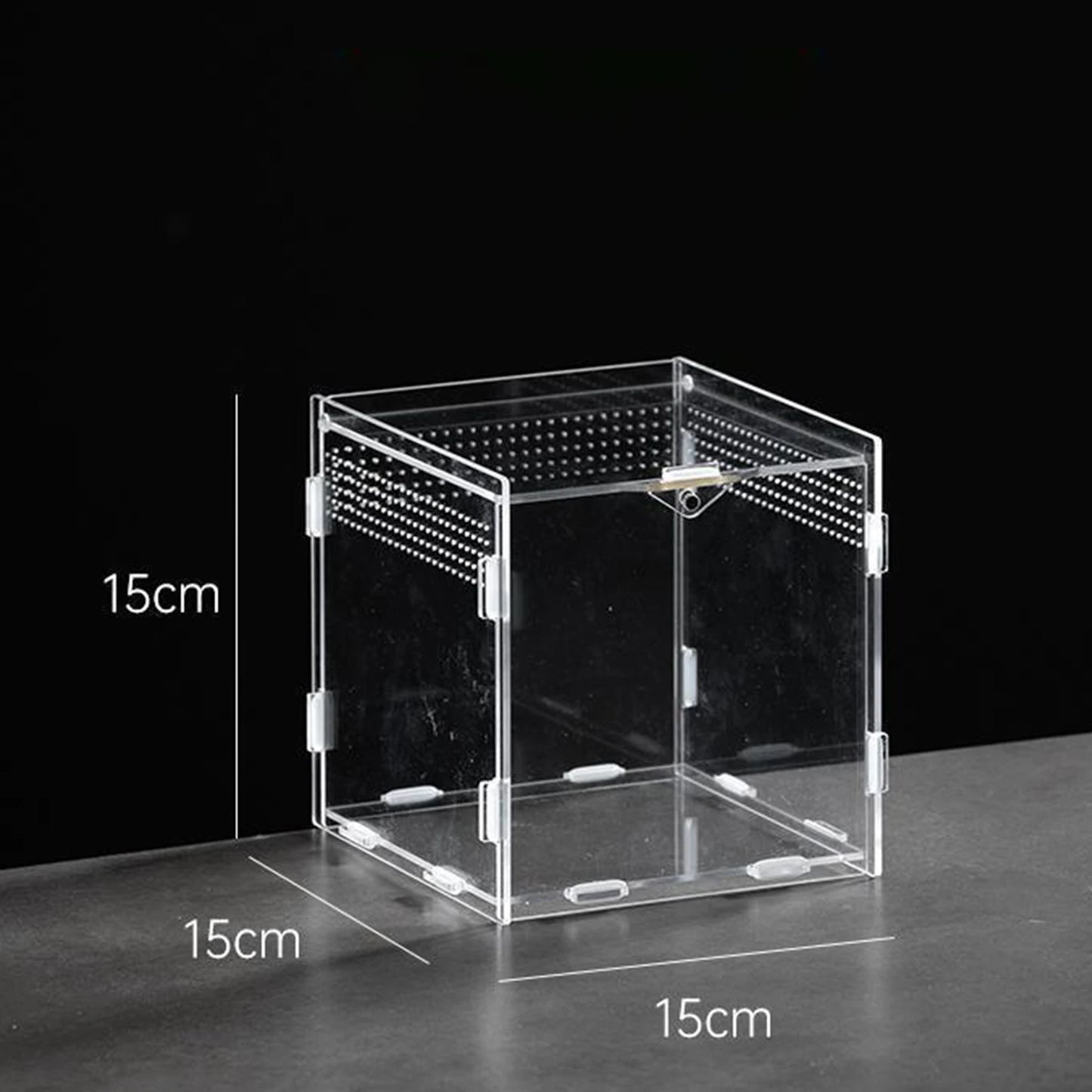 Acrylic Reptile Terrarium | Clear Ventilated Enclosure for Geckos & Spiders