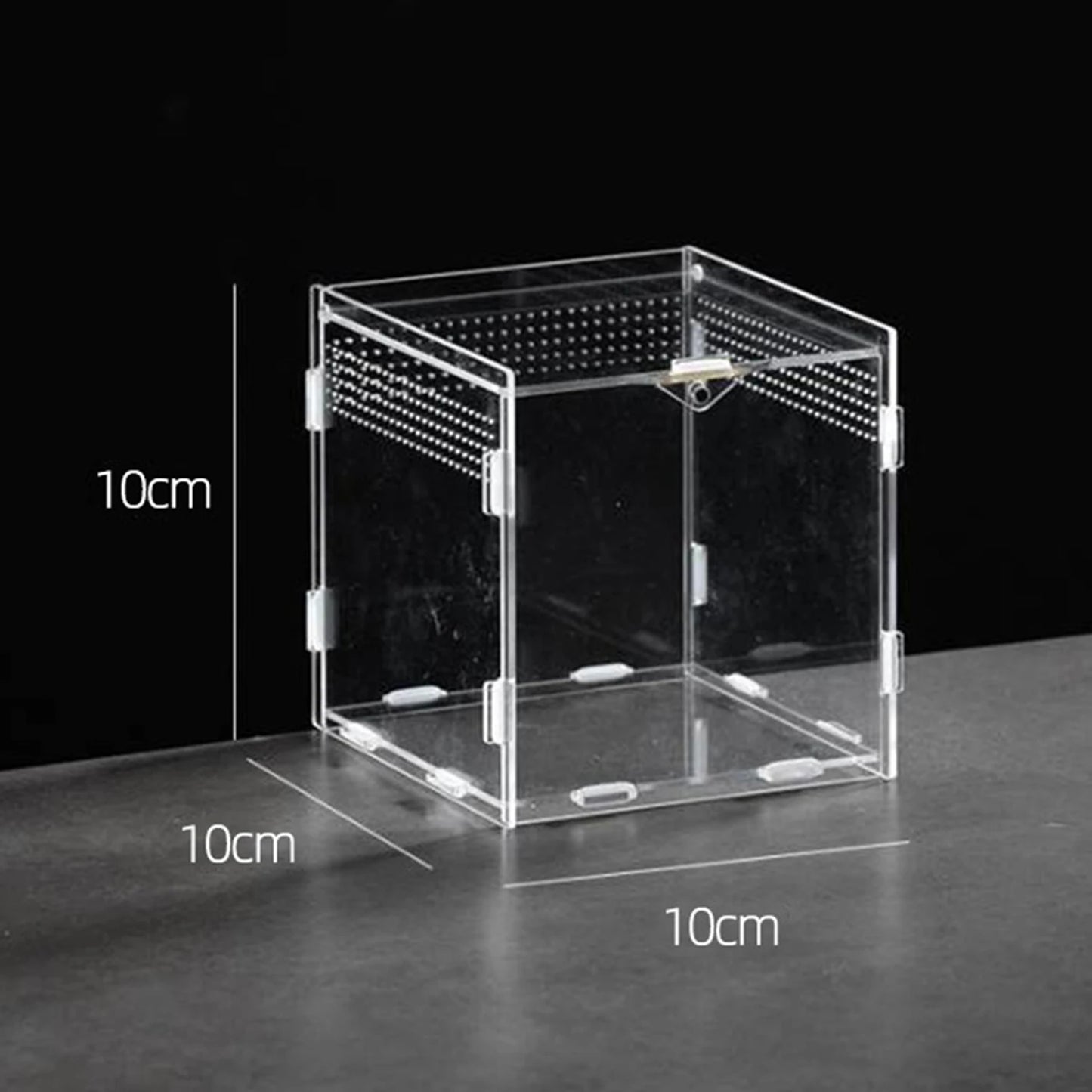 Acrylic Reptile Terrarium | Clear Ventilated Enclosure for Geckos & Spiders