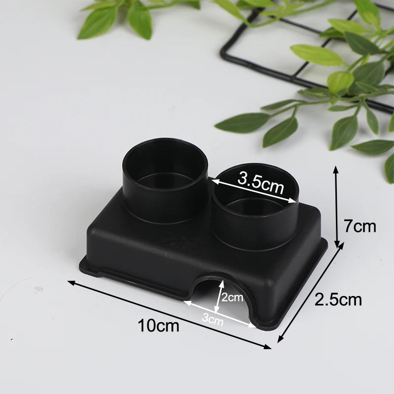▶1Pcs Reptile Hide Box Small Animal Hideaway Reptile Enclosure Black Ventilation Hiding Cave For Gecko Snake Spider Lizard