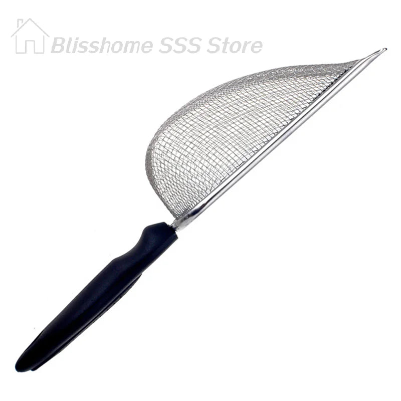 【S】Pet Cleaning Tools Stainless Steel Feces Shovel Net Cat Litter Shovel Reptiles Lizard Sand Shovel Mesh Screen Fecal