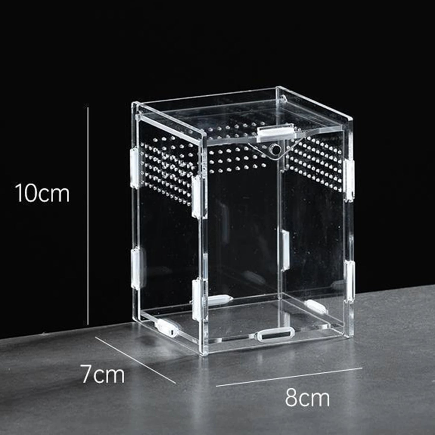 Acrylic Reptile Terrarium | Clear Ventilated Enclosure for Geckos & Spiders