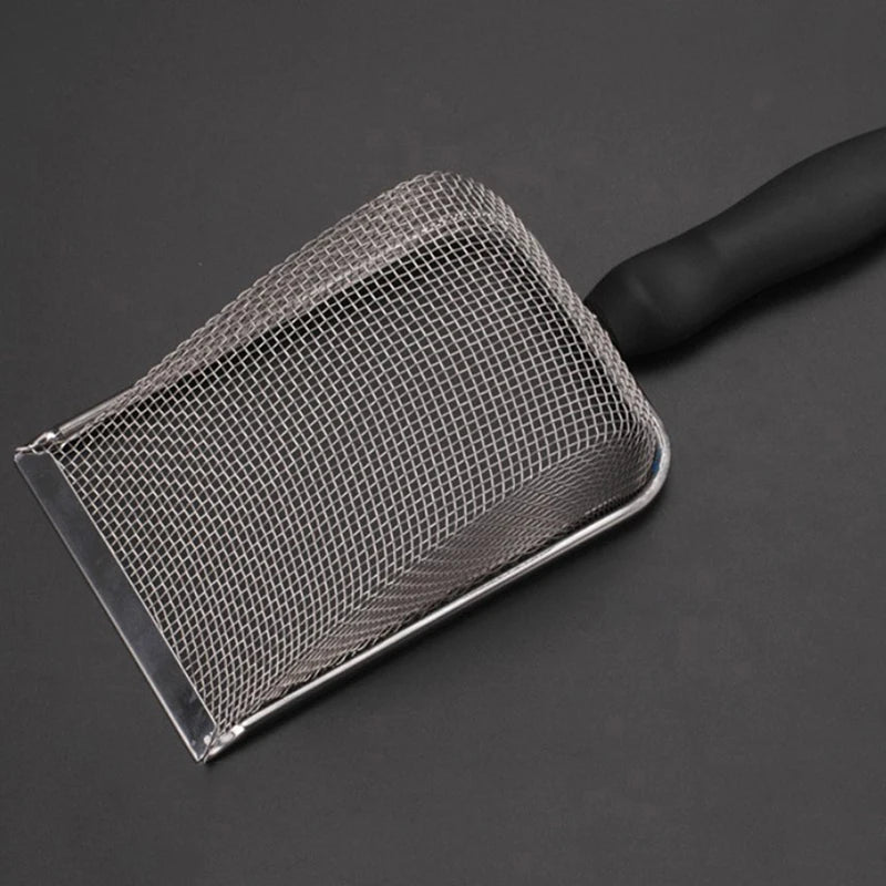 【S】Pet Cleaning Tools Stainless Steel Feces Shovel Net Cat Litter Shovel Reptiles Lizard Sand Shovel Mesh Screen Fecal