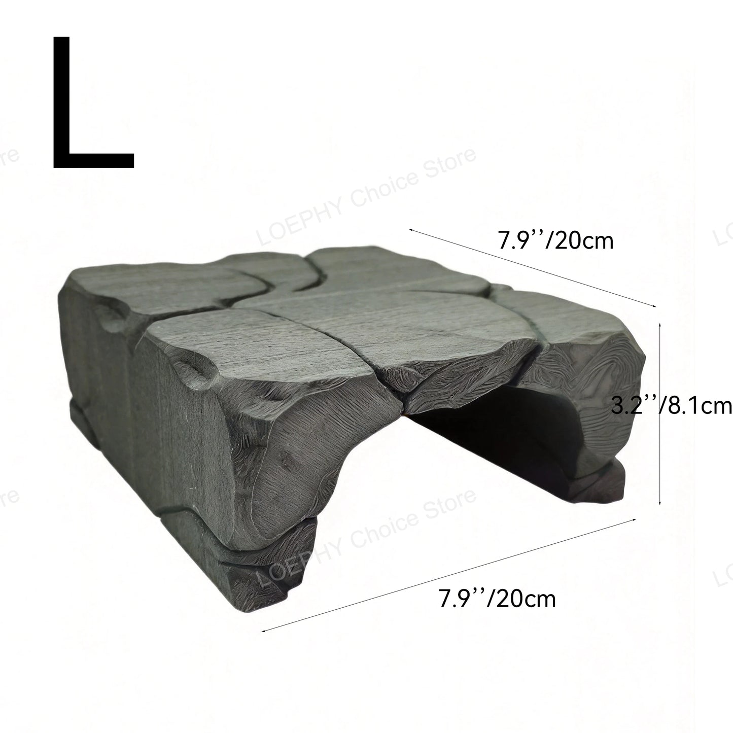 Stone Style Reptile Hideout Stone Reptile Rock Hide Cave Texture  Shelter Food Safe PETG Cave for Gecko, Turtle & Small Reptiles