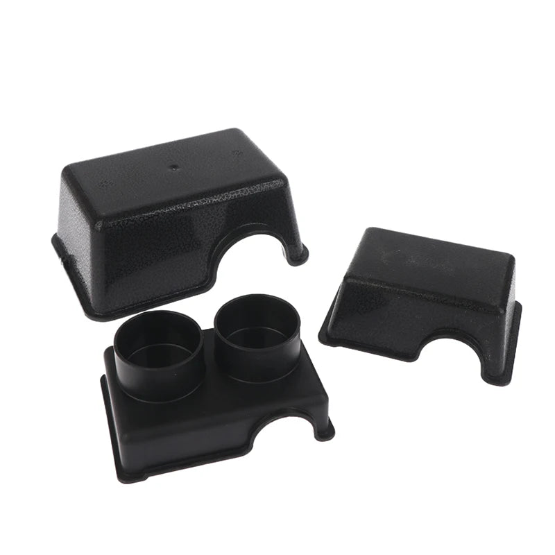 ▶1Pcs Reptile Hide Box Small Animal Hideaway Reptile Enclosure Black Ventilation Hiding Cave For Gecko Snake Spider Lizard